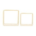 Svijetlo žute željezne police u setu 2 kom 35 cm Reja – PT LIVING