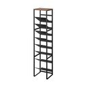 Crni metalni držač za boce vina broj boca 16 kom 20x88,5x19 cm Tower – YAMAZAKI