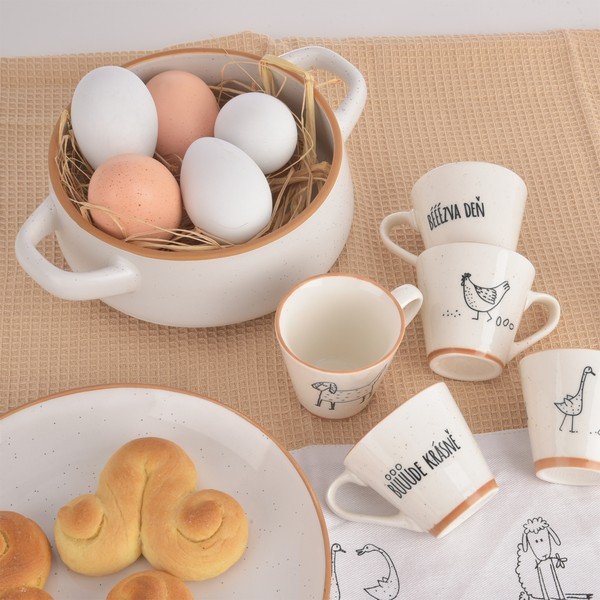 Krem keramičke zdjelice u setu 4 kom 850 ml Statek – Orion-image-3