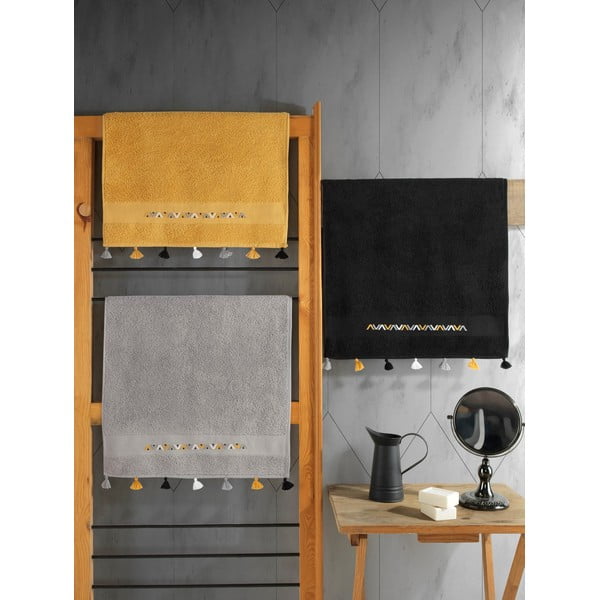 Pamučni ručnici u setu 3 kom od frotira 50x90 cm Asorti – Foutastic-image-2