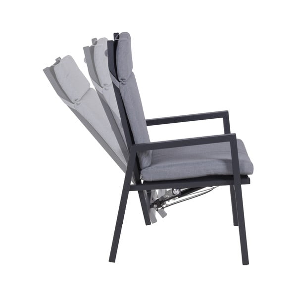 Siva metalna vrtna stolica Sintra – Garden Pleasure-image-1