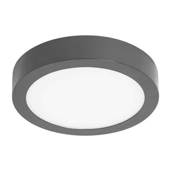 Siva okrugla stropna svjetiljka SULION, ø 22,5 cm
