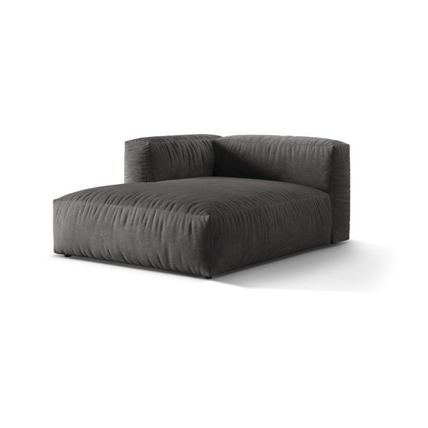 Siva baršunasti modularna sjedeća garnitura (s lijevim kutom) Martina – Micadoni -image-1