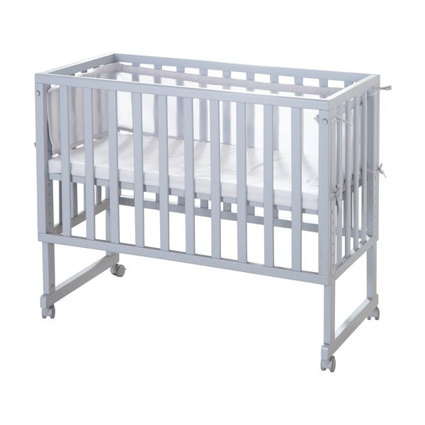 Sivi dječji krevet 90x45 cm – Roba