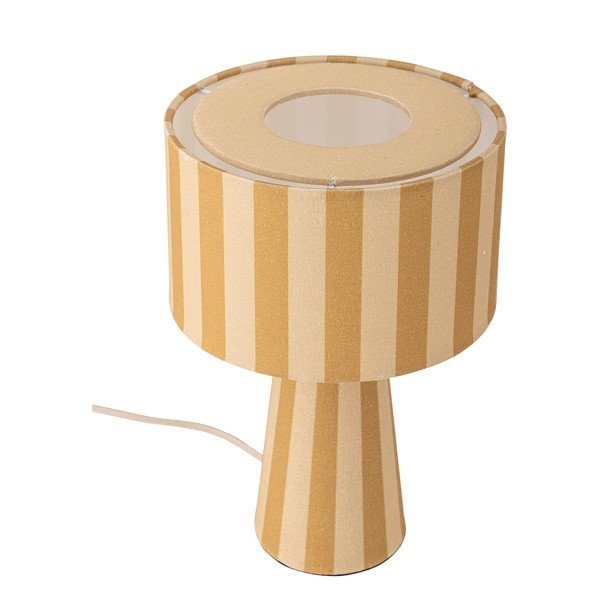 Žuta  tekstilna stolna lampa s tekstilnim sjenilom (visina 30 cm) Emmie – Bloomingville-image-3