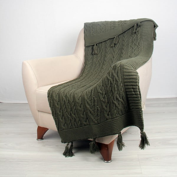 Zeleni pokrivač za krevet Homemania Decor Daniela, 130 x 170 cm