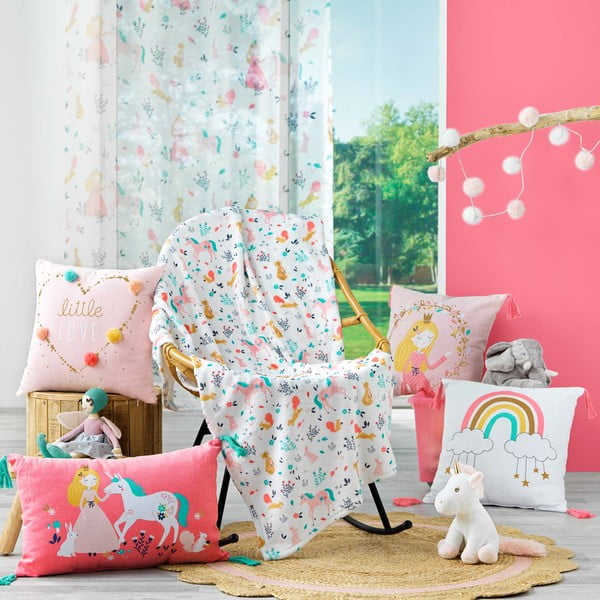 Deka za bebe od mikroflanela 125x150 cm Princesse Licorne – douceur d'intérieur-image-2