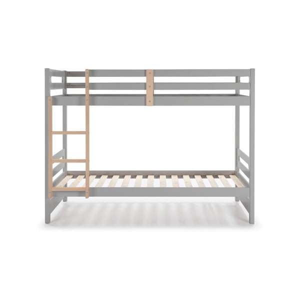 Svijetlo sivi/u prirodnoj boji dječji krevet na kat 90x190 cm Sami – Marckeric