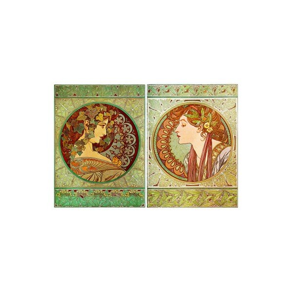 Komplet od 2 slike Ivy And Laurel Alfonsa Muche, 80x60 cm