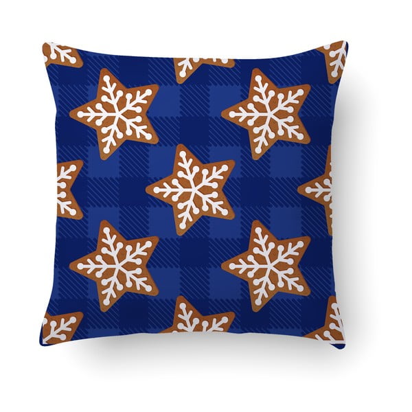 Plavi jastuk Crido Consulting Starry Gingerbread, 40 x 40 cm