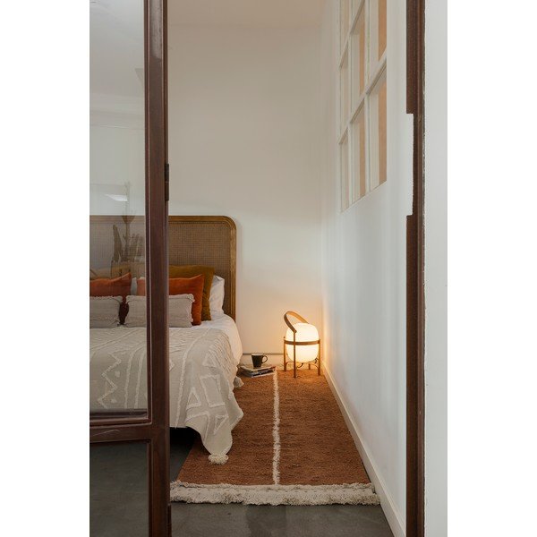 Ciglasta/bež pamučna staza 80x230 cm Duetto Toffee – Lorena Canals-image-3