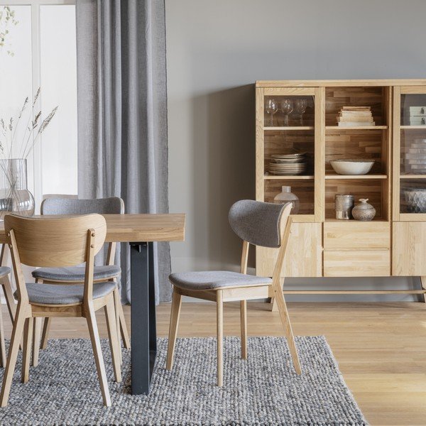 Sive blagovaonske stolice u kompletu od 2 kom Kato - Rowico-image-1