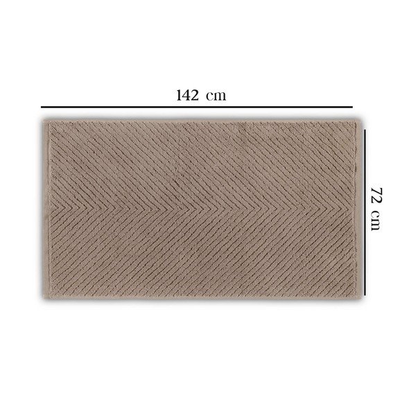 Smeđi pamučni ručnik 142x76 cm Chevron - Foutastic-image-1