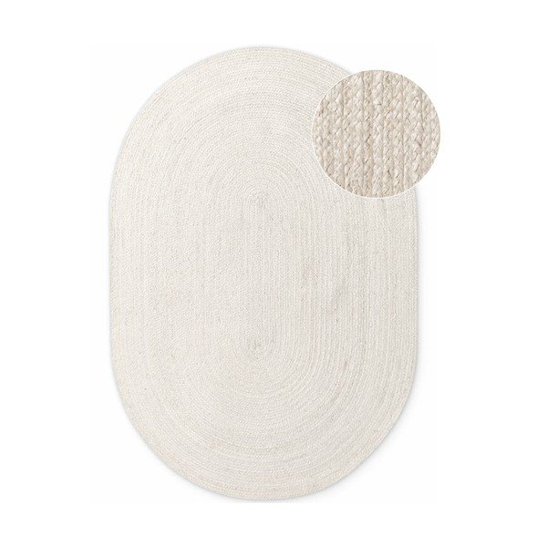 Krem obostrani/ručno rađen juten tepih 160x230 cm Braided – Hanse Home