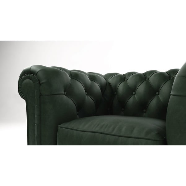 Fotelja od tamnozelenog baršuna Cambridge - Ropez-image-3