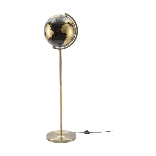 Stolna lampa crno-brončane boje Mauro Ferretti Da Terra, visina 130 cm