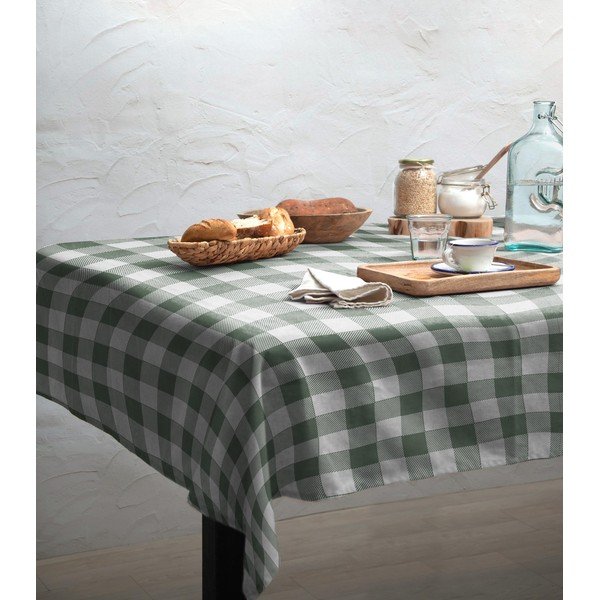 Stolnjak Really Nice Things Mantel Green Vichy, 140 x 140 cm-image-1