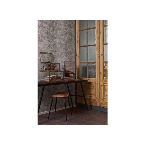 Crni sklopivi stol s pločom od recikliranog tikovinog drveta BePureHome Sharing-image-3