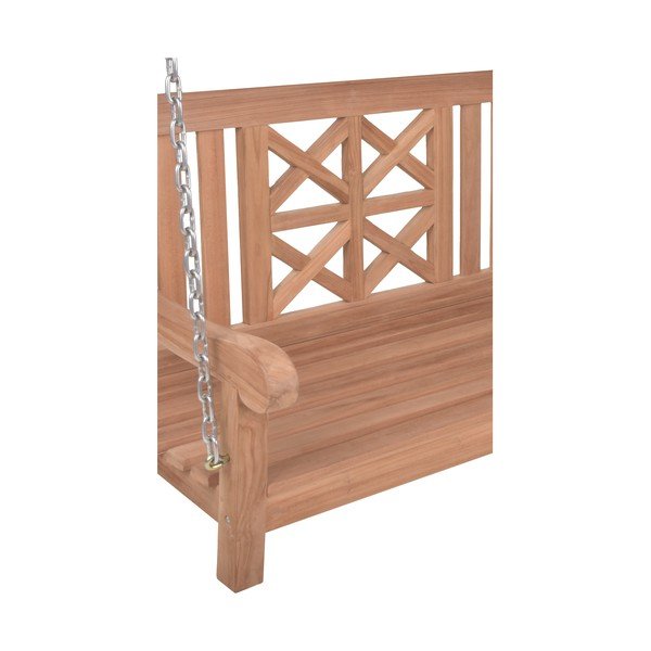 Vrtna ljuljačka od masivnog drveta u prirodnoj boji Latoa – Garden Pleasure-image-4
