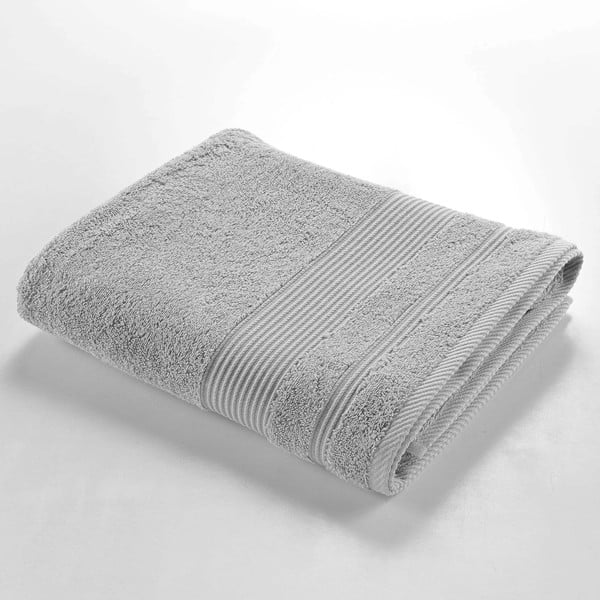 Svijetlo sivi pamučni ručnik od frotira 90x150 cm Tendresse – douceur d'intérieur
