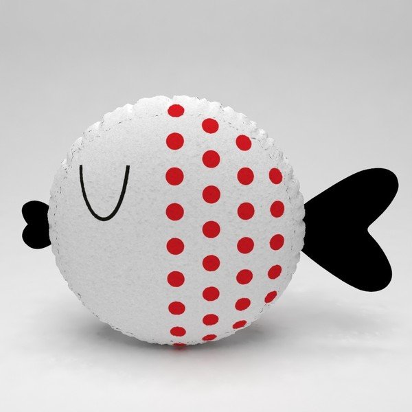 Dječji jastuk OYO Kids Fish With Red Dots