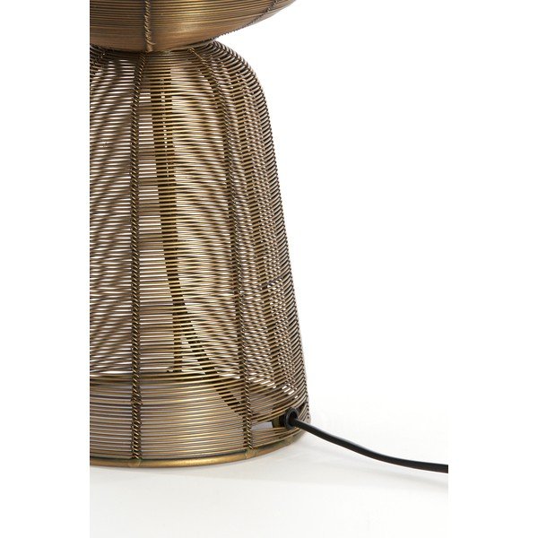 Metalna stolna lampa u brončanoj boji (visina 42 cm) Aboso – Light & Living-image-3