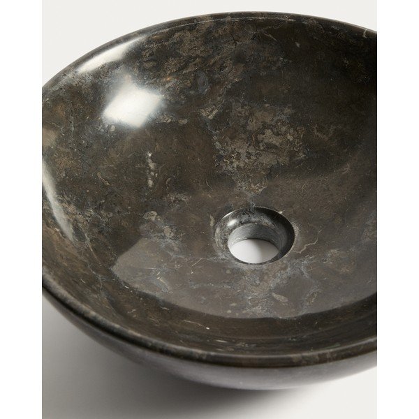 Sivi kameni okrugao umivaonik ø 40 cm Darnen – Kave Home-image-4