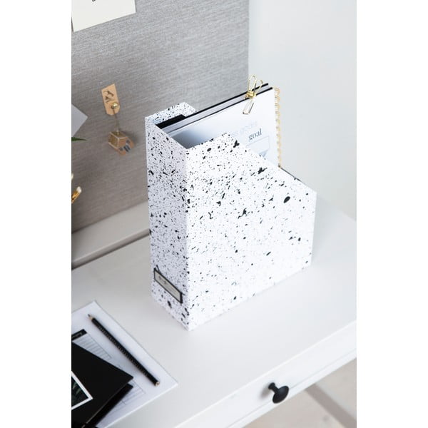 Crno-bijeli organizator dokumenata Bigso Box of Sweden Viktoria-image-1
