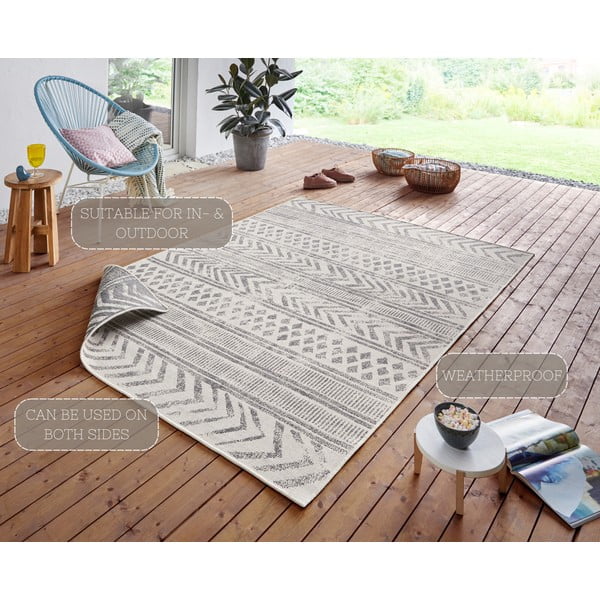 Sivo-krem vanjski tepih NORTHRUGS Biri, 120 x 170 cm-image-4