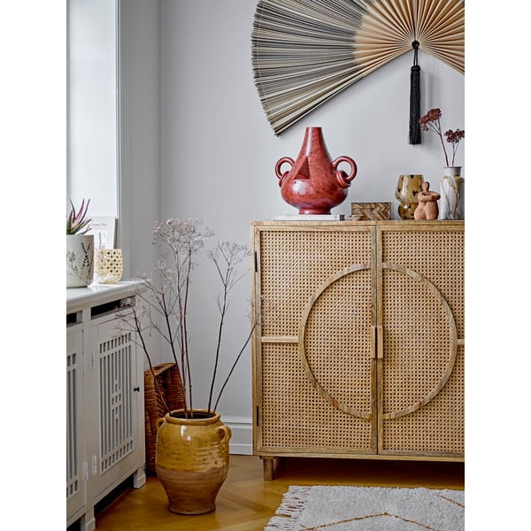 Krem ručno izrađena vaza od kamenine Savana – Bloomingville-image-2