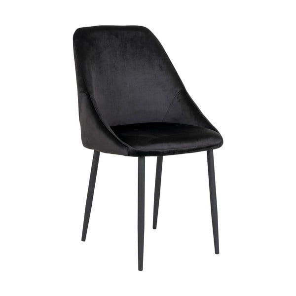 Crne blagovaonske stolice od baršuna u kompletu od 2 kom Porto - House Nordic