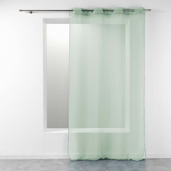 Svijetlo zelena prozirna zavjesa 140x240 cm Telma – douceur d'intérieur