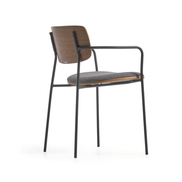 Siva/smeđa blagovaonska stolica Maureen – Kave Home-image-3