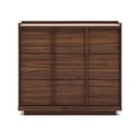 Smeđa komoda u dekoru oraha 100x78x50 cm Onix – Kave Home