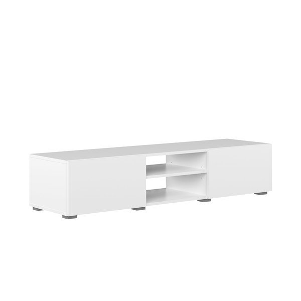 Bijela TV komoda 140x31 cm Podium - TemaHome -image-2