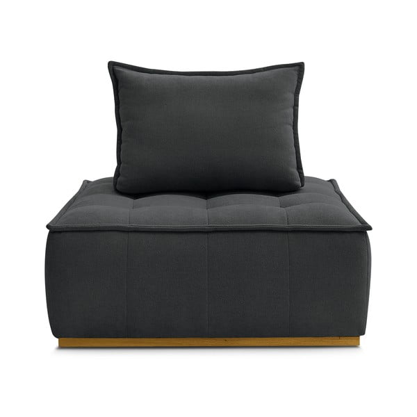 Tamno siva fotelja od šenila Elisa – Bobochic Paris-image-3