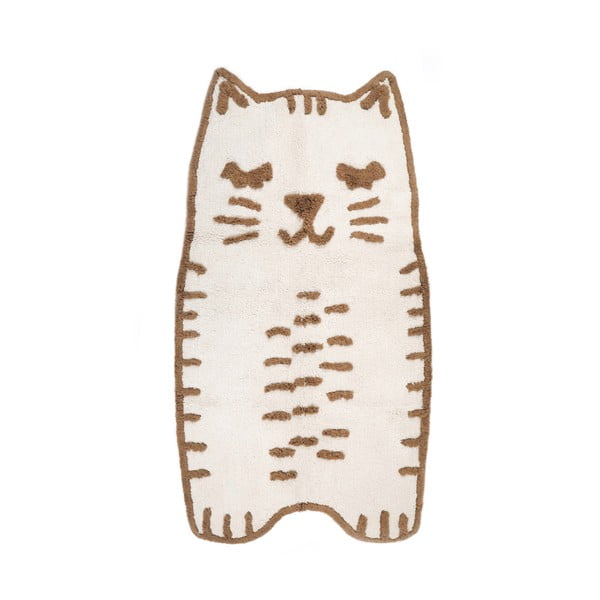 Krem periv/ručno rađen pamučan dječji tepih 65x120 cm Little Charlie – Nattiot