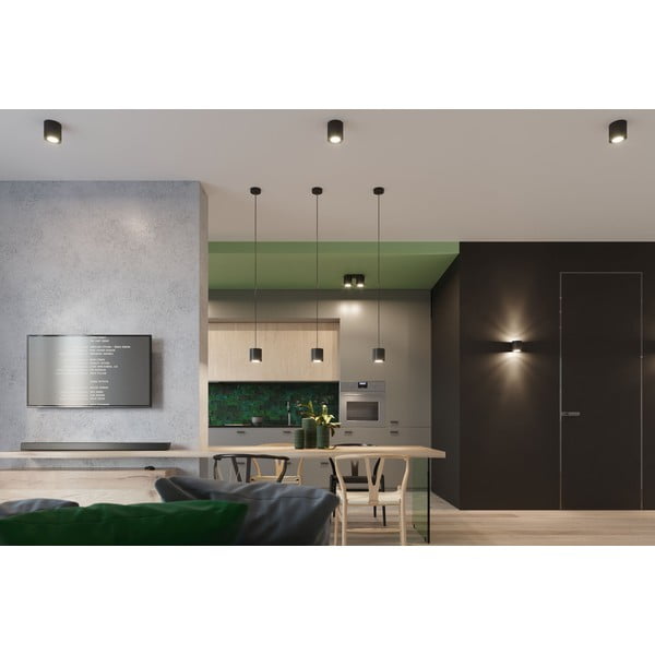 Crna stropna lampa Sollux Roda-image-1