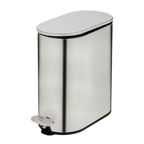 Kanta za smeće od nehrđajućeg čelika s pedalom u mat srebrnoj boji 5 l Collungo – Wenko