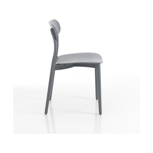 Siva plastična vrtna stolica Stoccolma - Tomasucci-image-1