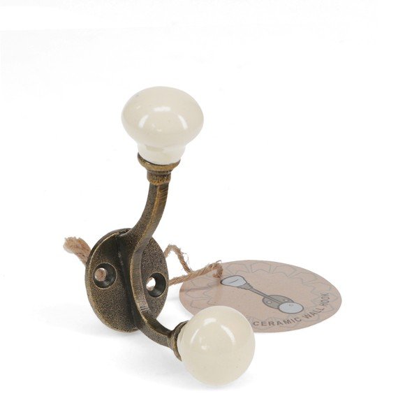 Krem metalna zidna vješalica 3 cm – Rex London-image-2