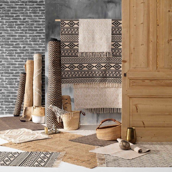 Crni/u prirodnoj boji tepih 120x170 cm Zigzag – douceur d'intérieur-image-2