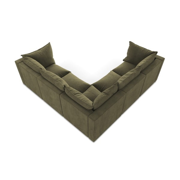 Kaki zelena kutna garnitura Manao – Makamii-image-3