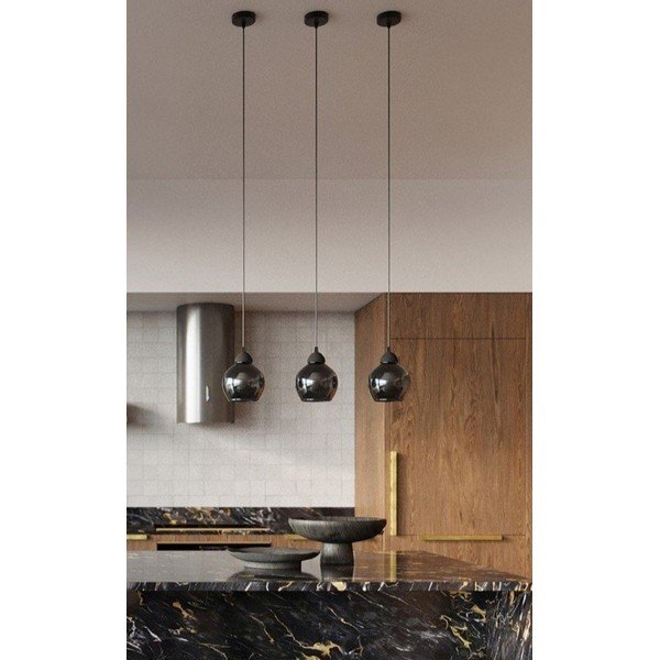 Crna viseća svjetiljka ø 15 cm Grande – Sollux-image-1