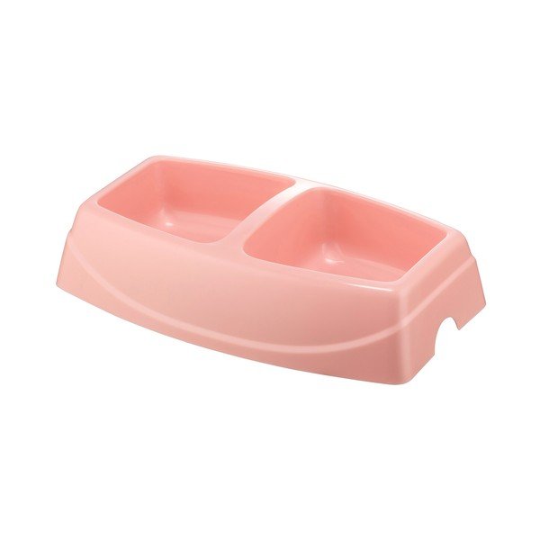 Ružičasta dupla posuda za pse Petpetite, 30,5 x 19,5 cm-image-1