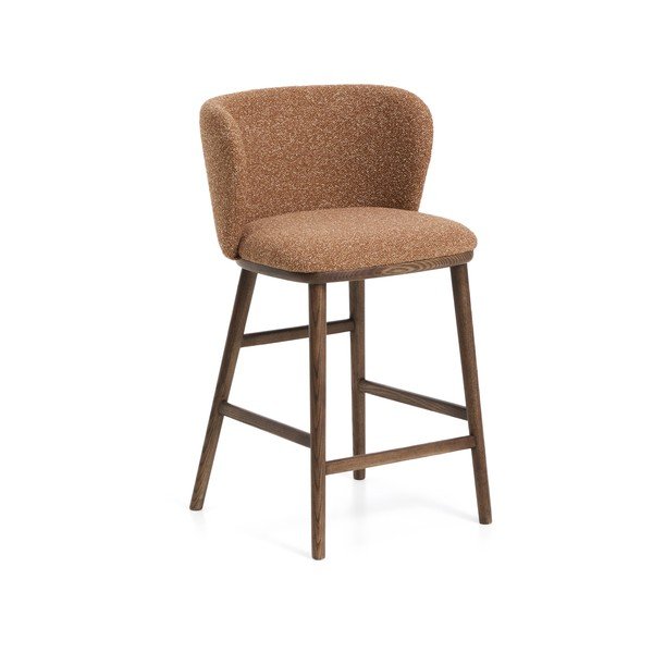 Podstavljena barska stolica boja terakote (visine sjedala 65 cm) Ciselia – Kave Home