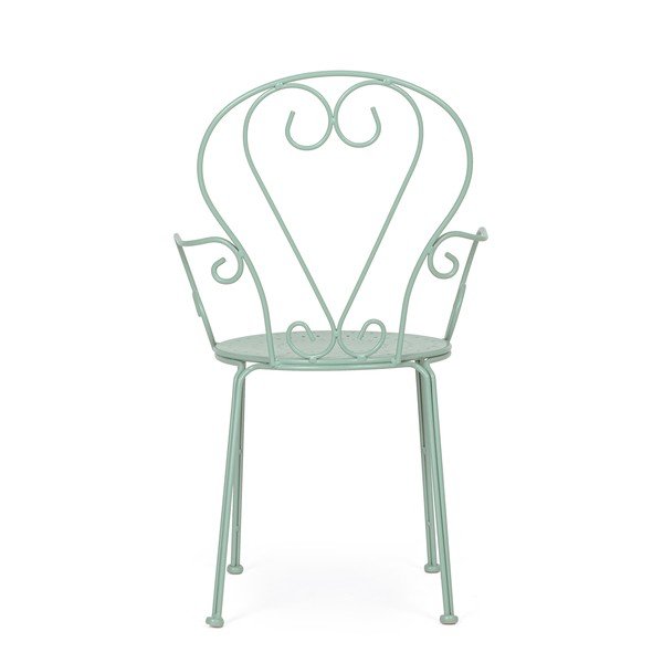 Mentol zelena metalna vrtna stolica Etienne – Bizzotto-image-4