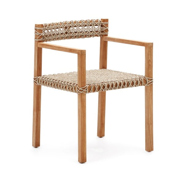 Blagovaonske stolice u setu 2 kom od umjetnog ratana u prirodnoj boji Giverola – Kave Home