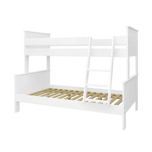 Bijeli dječji krevet na kat 120x200/90x200 cm Alba – Tvilum-image-3