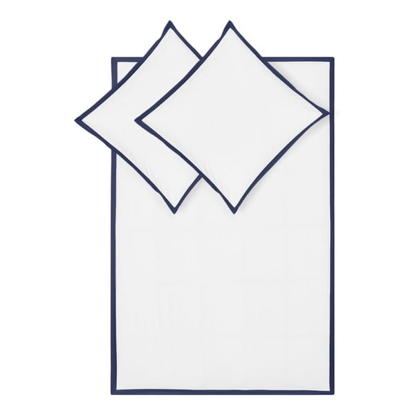 Bijela posteljina od pamučnog perkala Westwing Collection Joanna, 135 x 200 cm